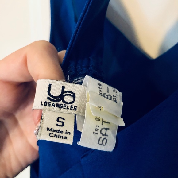 Lulu's Monsoon Season Royal Blue Dress - Picture 5 of 5